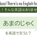 あまのじゃくを英語で言うと