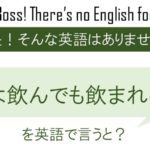 【自作自演】酒は飲んでも飲まれるなを英語で言うと