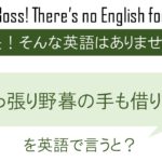 引っ張り野暮の手も借りたいを英語で言うと