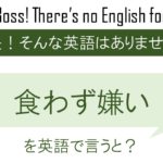 食わず嫌いを英語で言うと