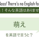 【番外編】萌えを英語で言うと
