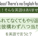 やられなくてもやり返す、誰彼構わず八つ当たりを英語で言うと